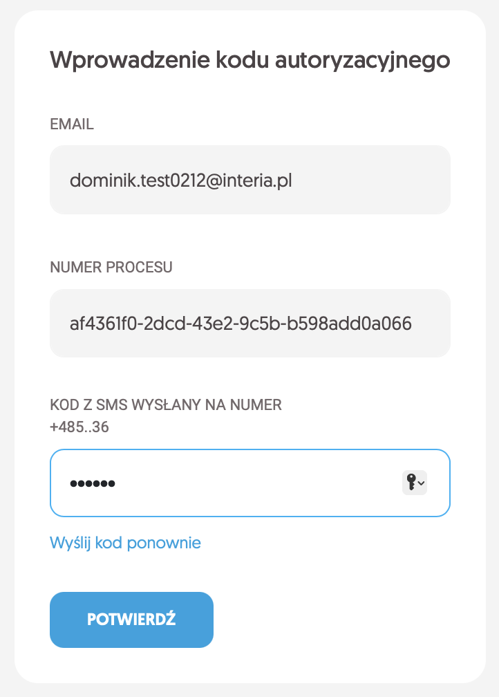 CertumSign - Autoryzacja kodu